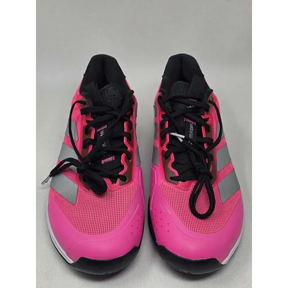 Adidas Adizero Ubersonic 5 Mens Size 9.5 Pink Silver Tennis Shoes JQ2901 NEW